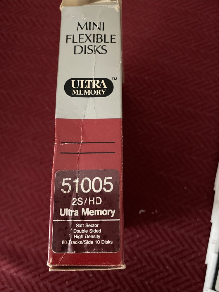MINI FLEXIBLE DISKS, Ultra Memory, 2S/HD DOUBLE SIDED, High Density Quantity 6
