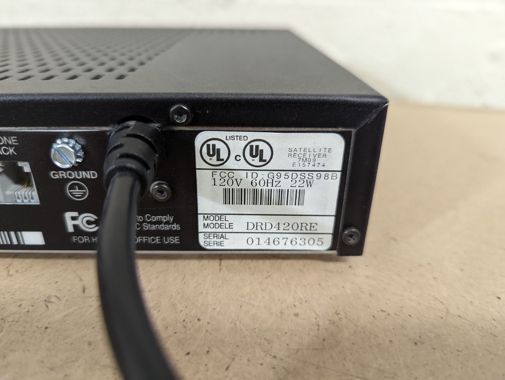 RCA DIRECTV Plus Satellite 7M09 Receiver DRD420RE w/ Remote & User's Guide