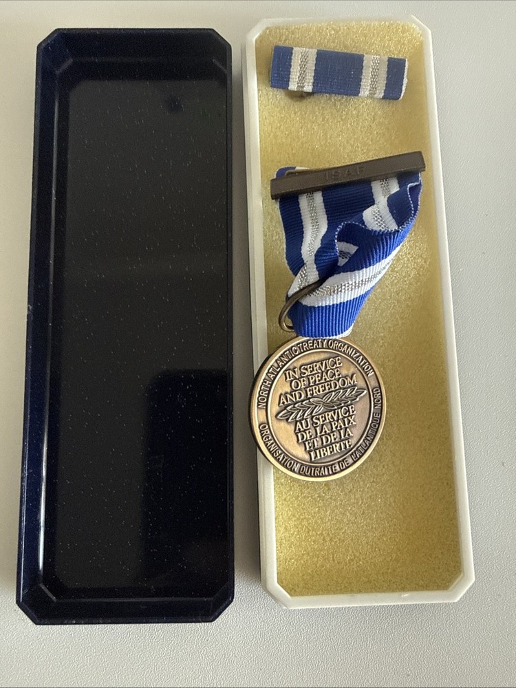 NATO Non Article 5 ISAF Boxed Medal