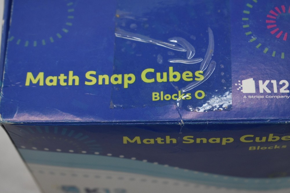 K12 Math Snap Cubes Blocks O Educational Linking Manipulatives Red Green Box