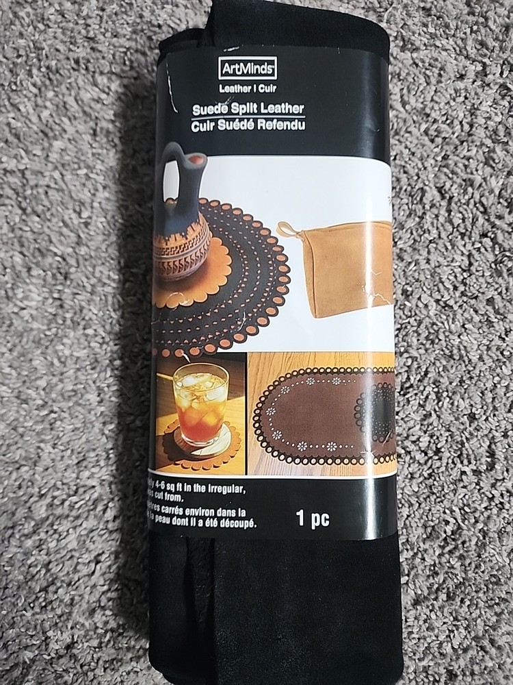 ArtMinds Suede Split Leather Black 1pc 632340