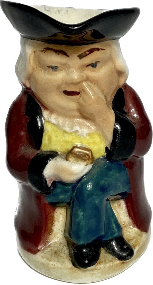 Vintage Burlington Ware Character Toby Jug Snuffy