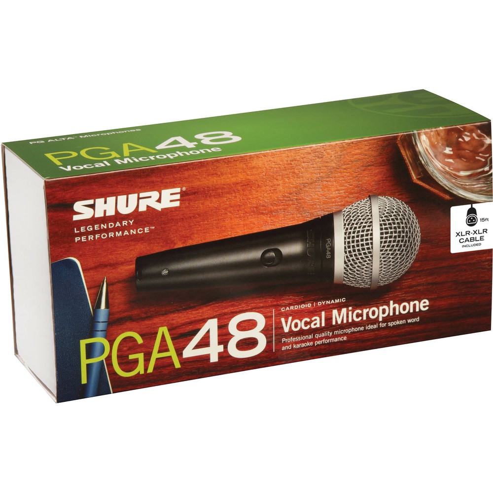 Shure PGA48-XLR Cardioid Dynamic Vocal Microphone