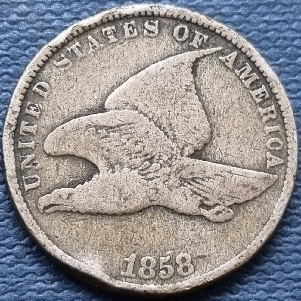 1858 Flying Eagle Cent 1c Nicely Circulated #91758