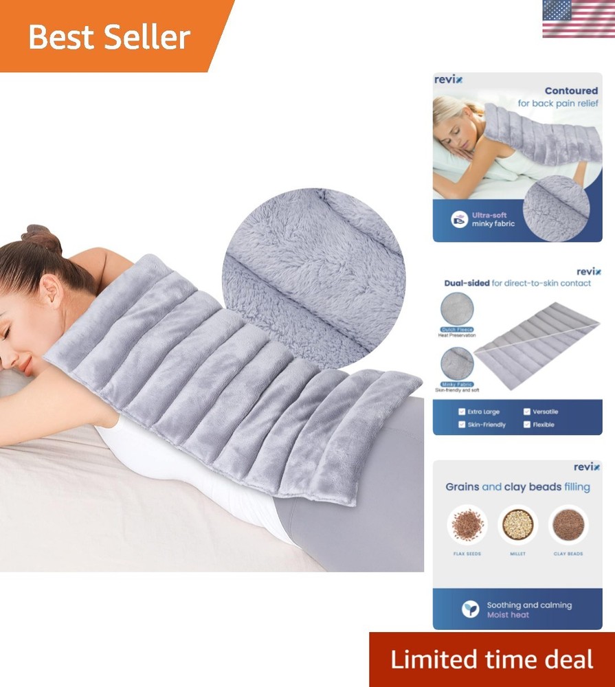 Extra Large Microwave Heating Pad for Back with Moist Heat, Microwavable Heat...