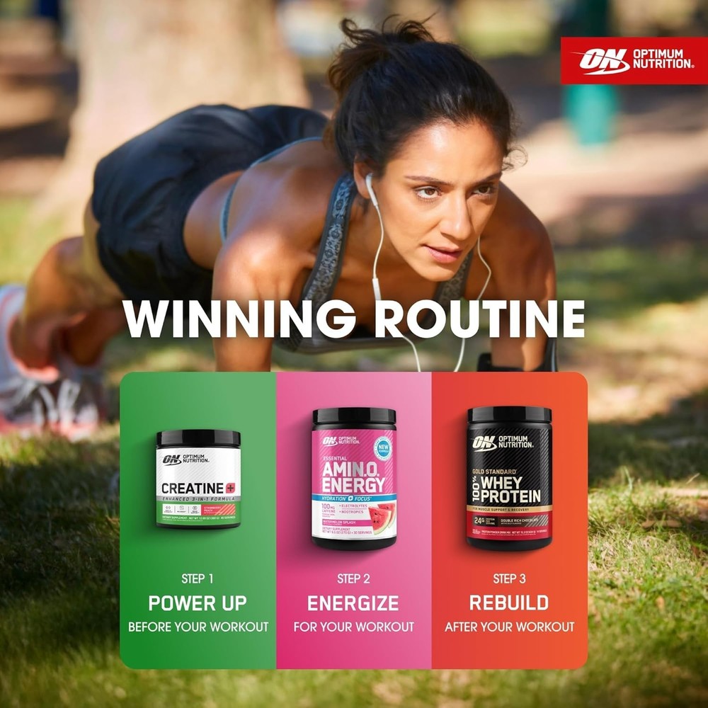 Creatine Monohydrate Plus Powder, Strawberry Peach Flavored Creatine Performa...