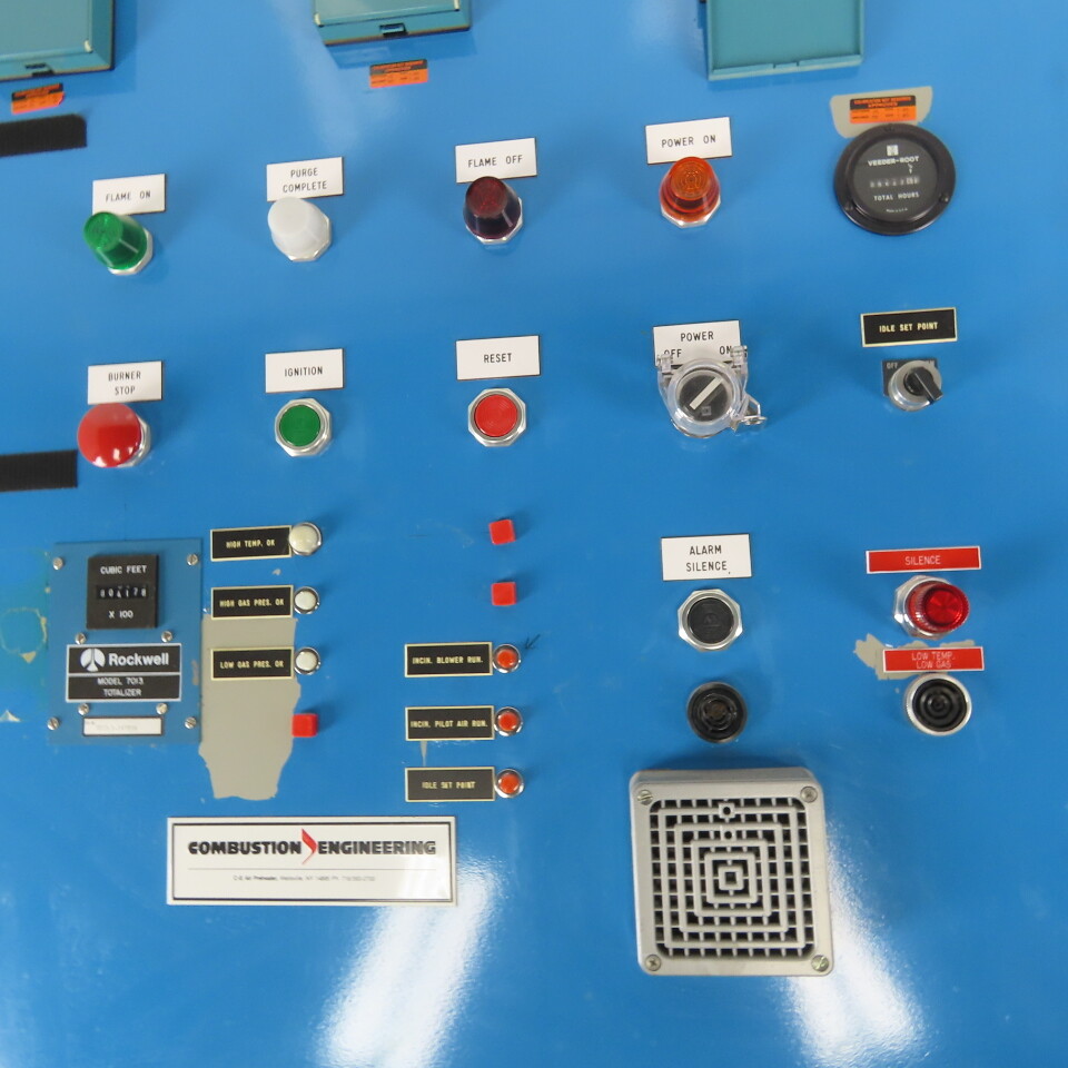 Combustion Engineering Thermal Oxidizer Control Unit 7524 ACFM Flow Rate