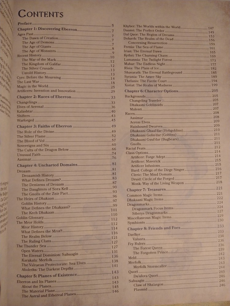 Dungeons and Dragons 5th edition Exploring Eberron by Keith Baker