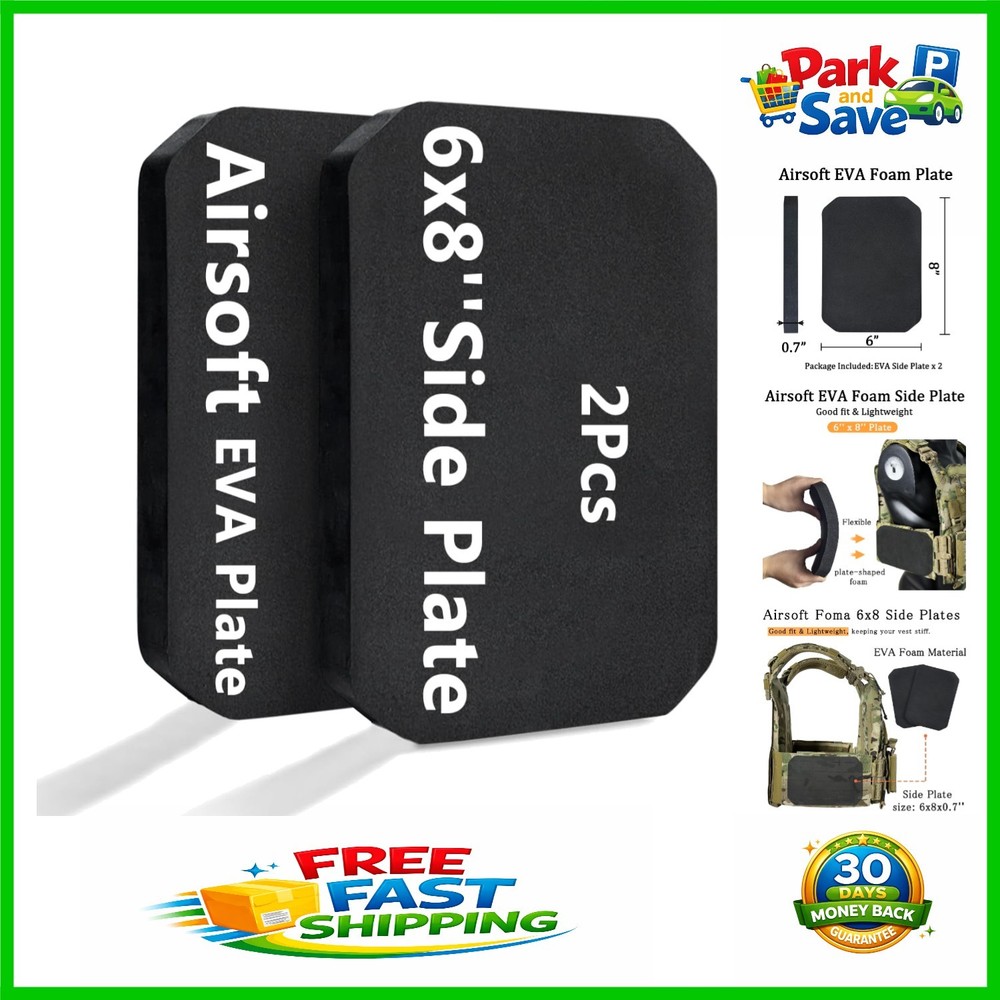 Authentic Tactical Foam Plates - 2-Pack Medium EVA Dummy Side Plates for Vests
