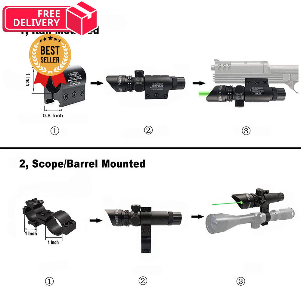 StrongTools Waterproof Red Dot Laser Sight Adjustable for