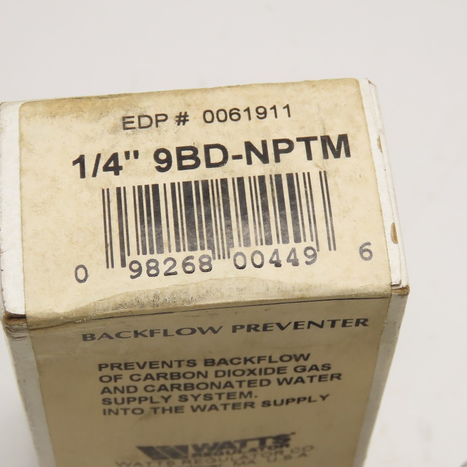Watts 9BD-NPTM 1/4" NPT Backflow Preventor