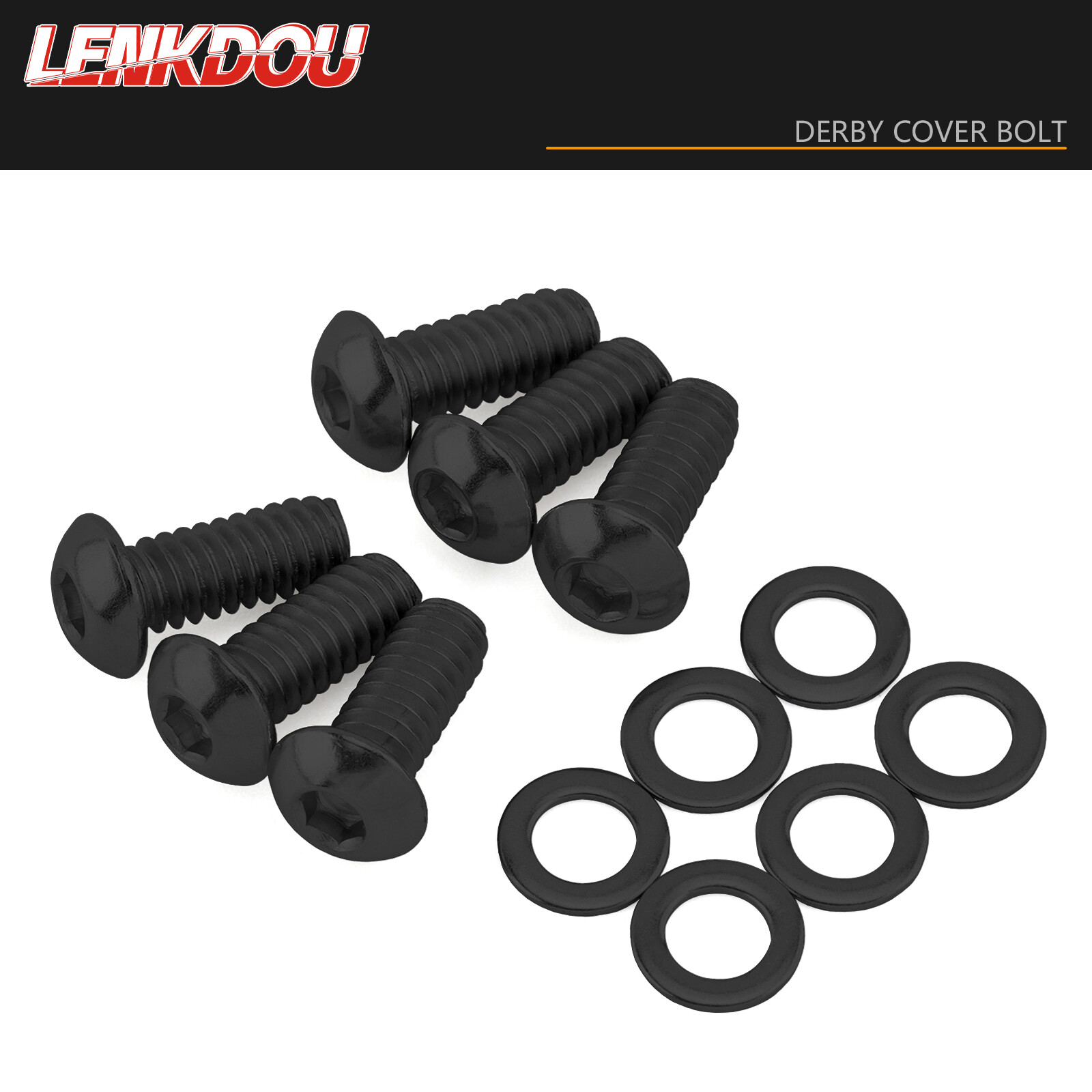 Stainless Derby Cover Screw Bolt + Washers Kit For Harley Touring Dyna 1999-2024