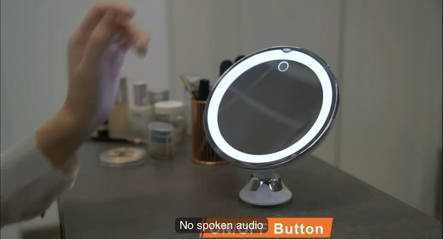 10X LED Lighted Portable Makeup Mirror Magnifying with Locking Suction Cup USA