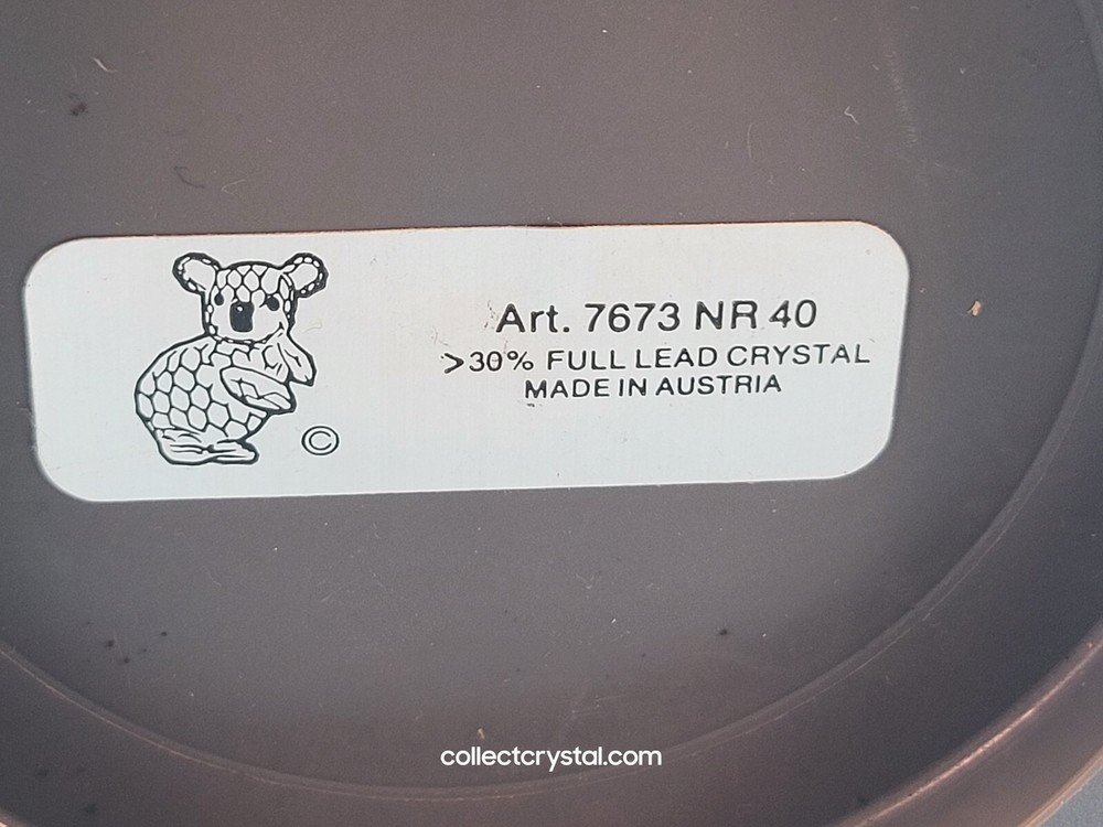 Swarovski Large Koala, Version 1 Right Facing # 014366 1.75" MIB