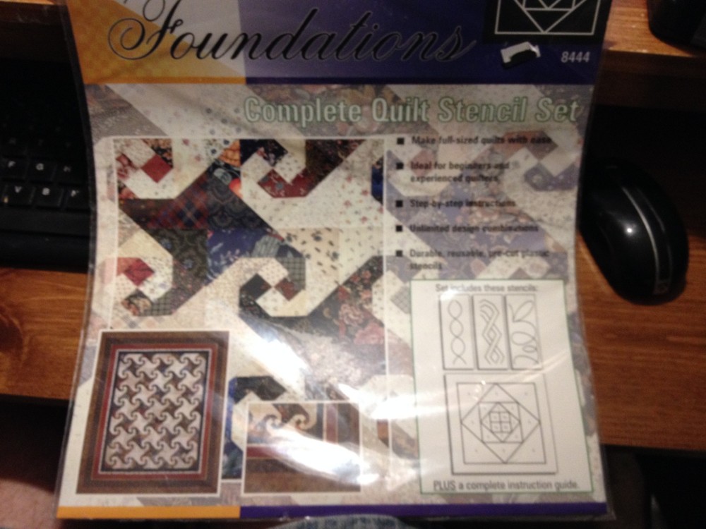 Fiskars Foundations Complete Quilt Stencil Set Snail's Trail "FREE SHIPPING"