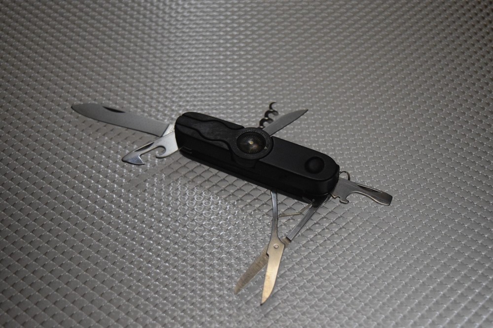 SIX FUNCTION MULTITOOL KNIFE CORKSCREW COMPASS SURVIAL POCKET TOOL CAMP HIKING