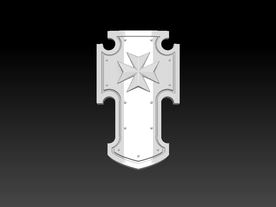 Exterminator Tower Shield Cross Basic - compatible with 40k terminator Storm