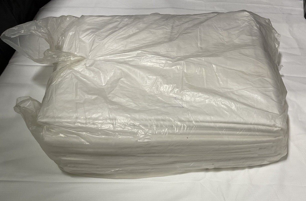 Medline MDTFS4P04 Percale Flat Sheets 60" x 104" White 12 Count
