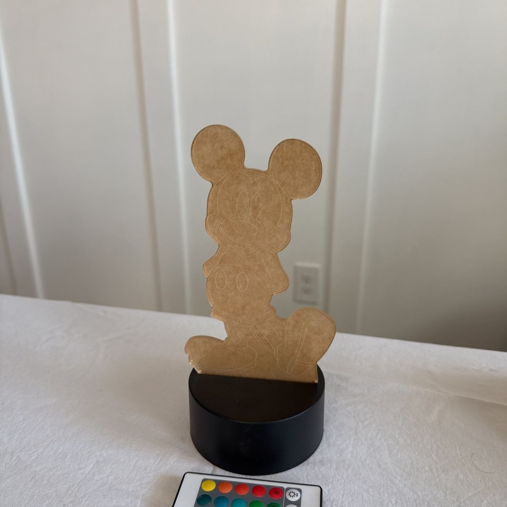 Disney Mickey Mouse 8” LED with remote display light