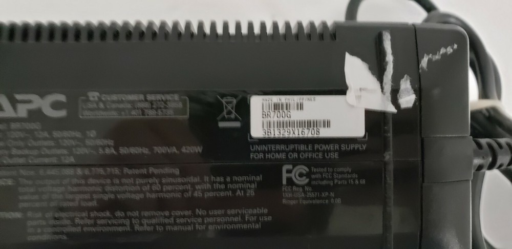APC UPS: 450W 120V BR700G - NO BATTERY