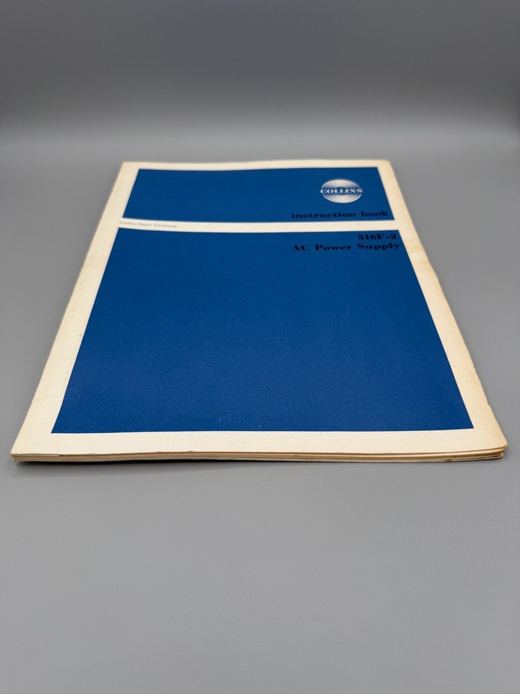 Collins 516F-2 AC Power Supply Instruction Book