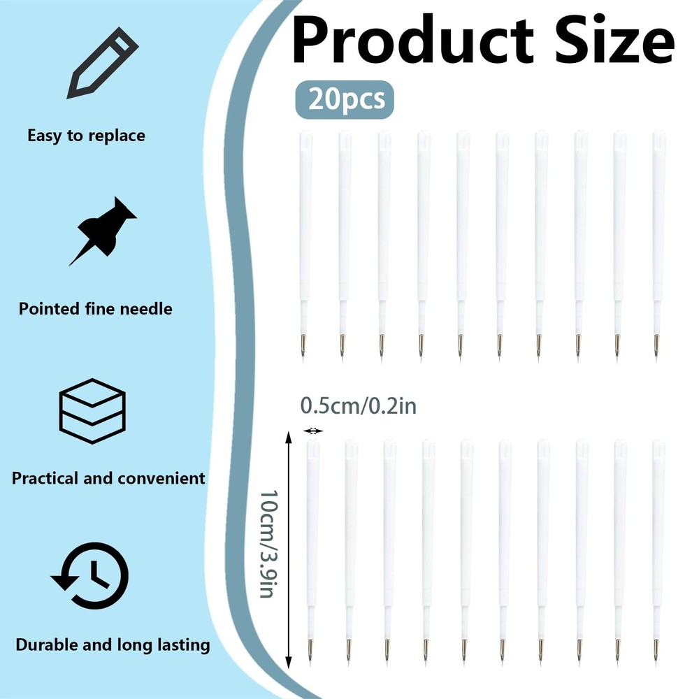Air Release Weeding Pen Refills Sharp Retractable Vinyl Tool Craft Wrap 20 PCS