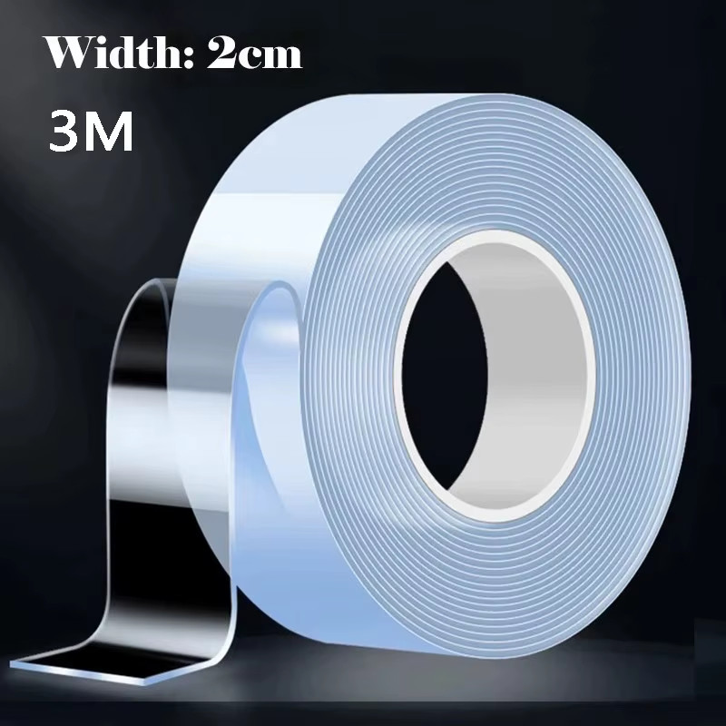 Versatile Reusable Double-Sided Waterproof Adhesive Tape - Perfect for Kitchen a