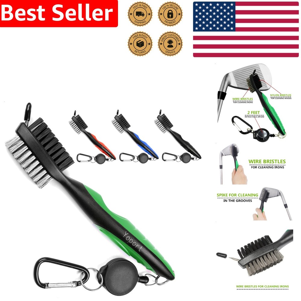 Powerful Golf Brush Cleaner with Sharp Pick - Ultimate Tool for Avid Golfers