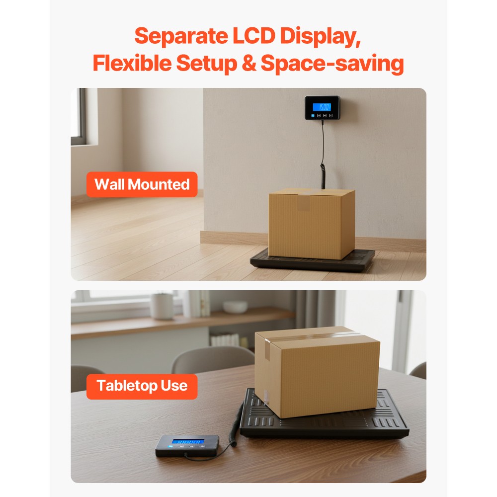 Digital Postal Scale 660 lb w/ Tare Hold LCD Display for Package Postage