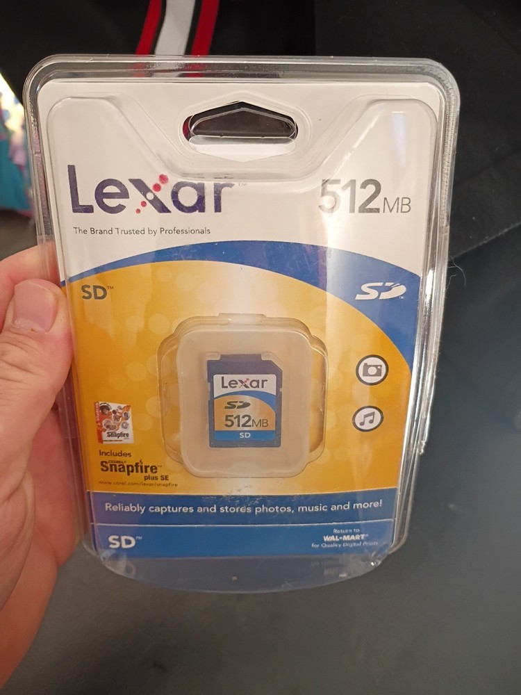 LEXAR SD 512-689 512MB Memory Card For Older Camera PDA GPS Computer Or Machine