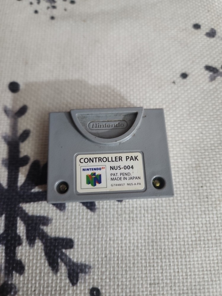 Nintendo 64 N64 Controller Pak Memory Card OEM Authentic Original SAVES GAMES