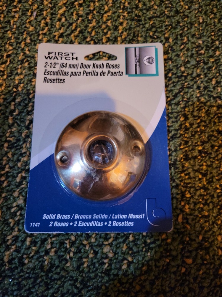 FIRST WATCH Security Belwith 1141 2-1/2-inch Solid Brass Replacement 2 Roses