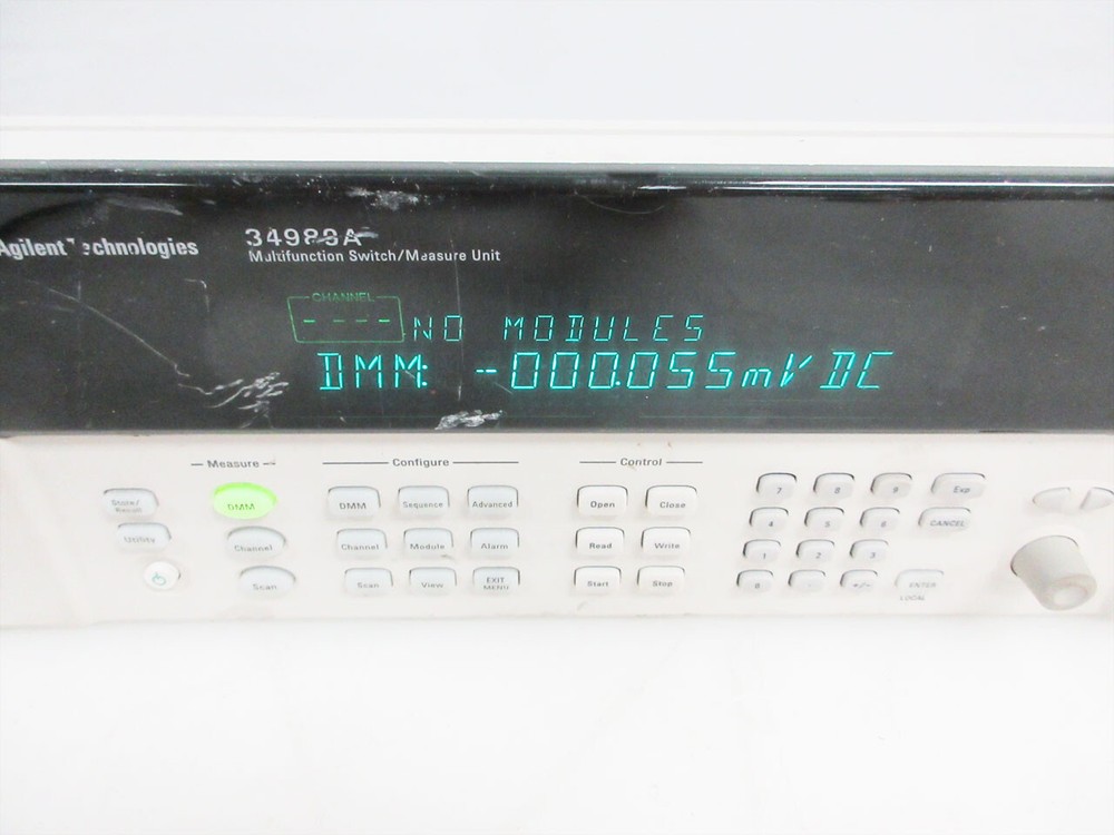AGILENT 34980A MULTIFUNCTION SWITCH / MEASURE UNIT & 6.5 DIGIT DMM KEYSIGHT I