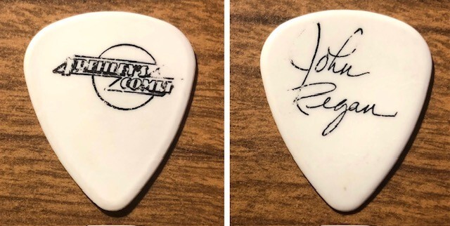 FREHLEY'S COMET = ***Stage Used*** "John Regan" Signature Tour guitar pick