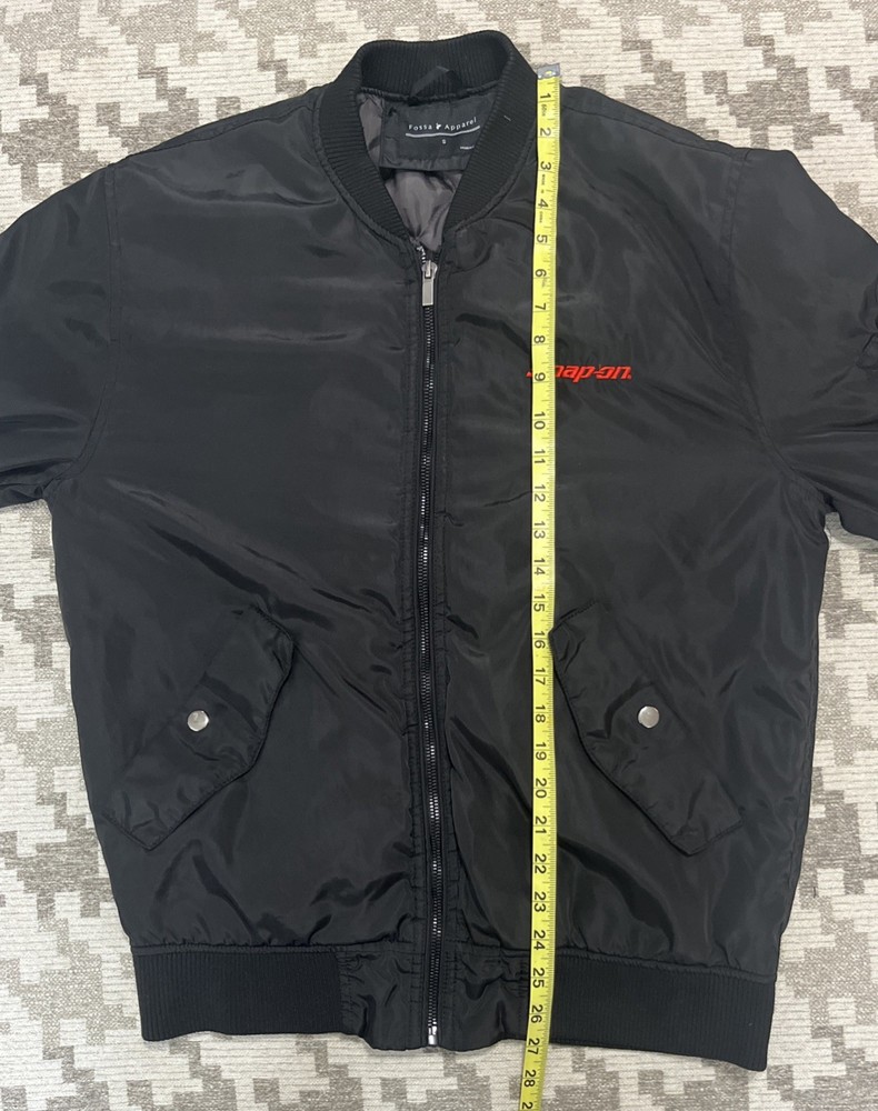 Fossa Apparel Snap-on Bomber Jacket Size Small