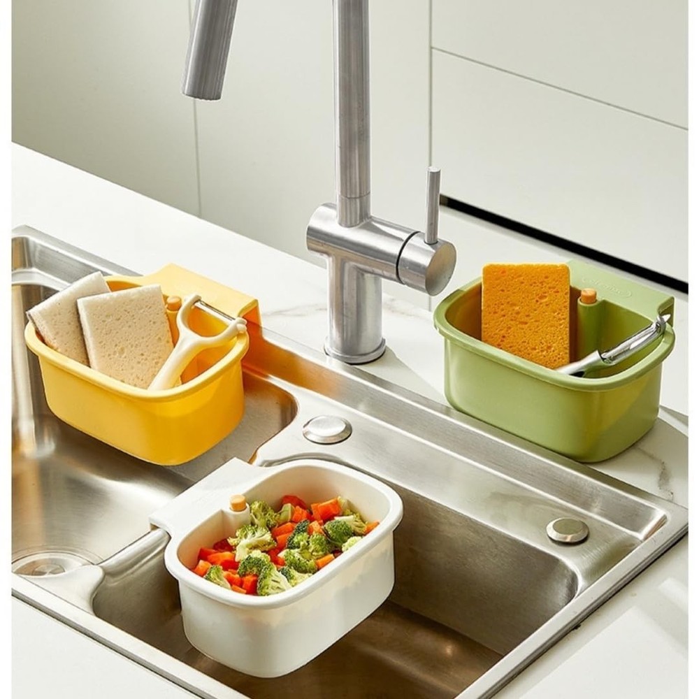 Kitchen Sink Strainer Basket, Faucet Hanging Strainer, Multi-Functional Food ...