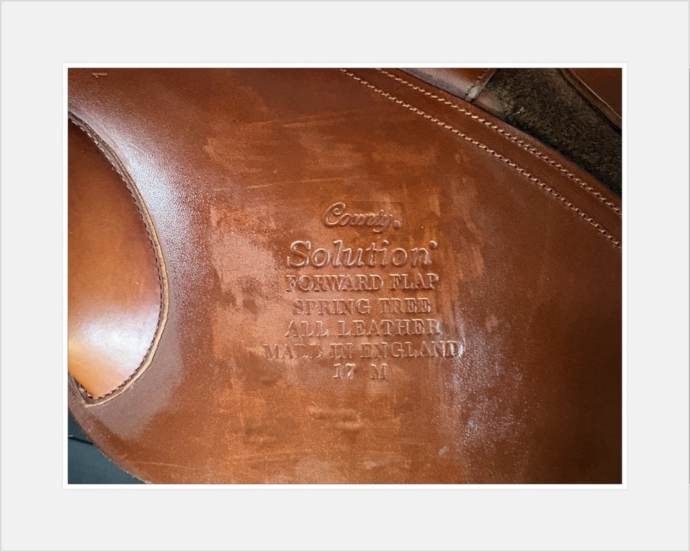 County Solution Jump Saddle. 17” M.
