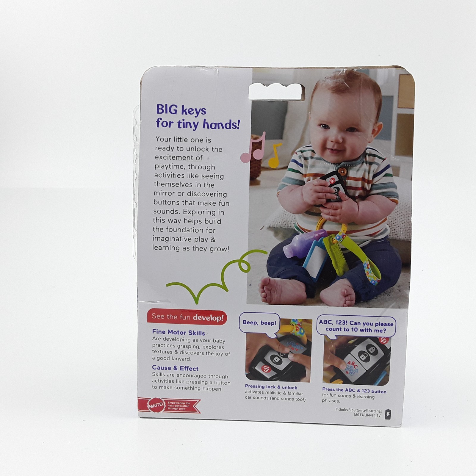 Mattel Fisher-Price Laugh & Learn Play & Go Activity Keys Baby and Toddler Toy