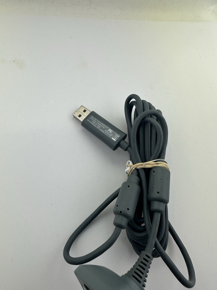 Microsoft Xbox 360 Game Controller USB Charging Cable Charger Cord OEM Gray