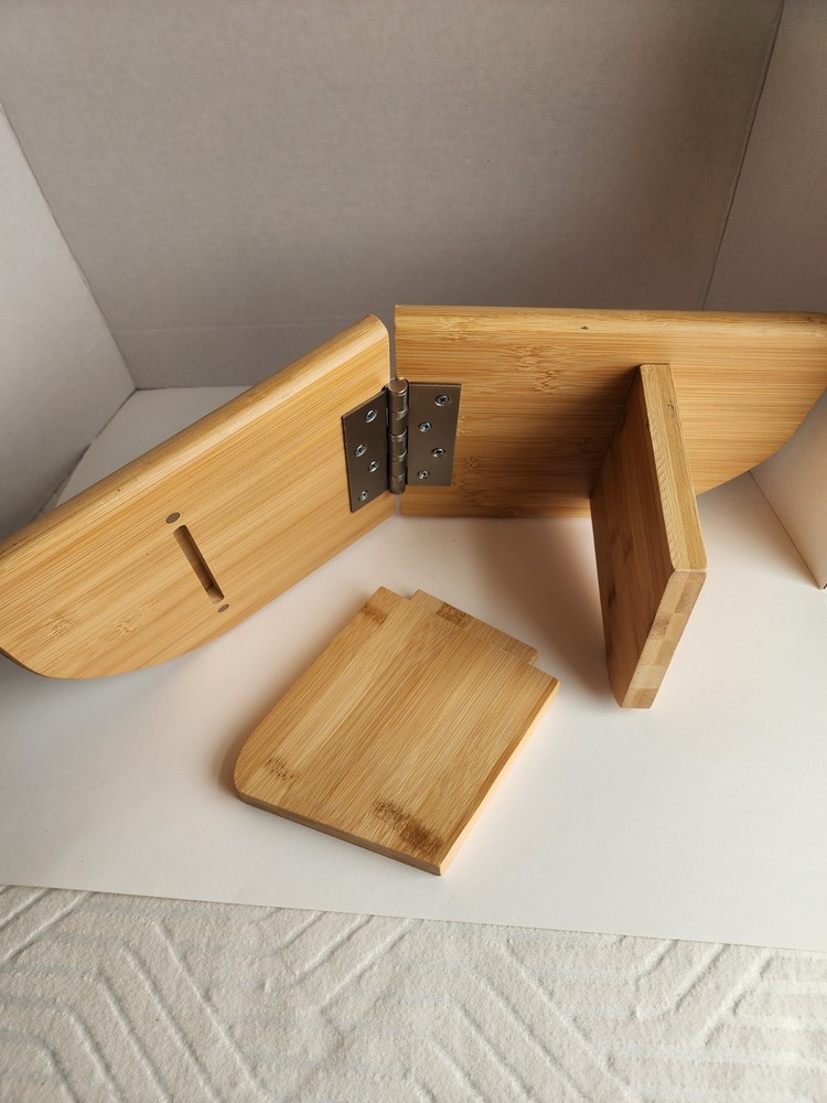Foldable Bamboo meditation stool for proper spinal alignment foldable
