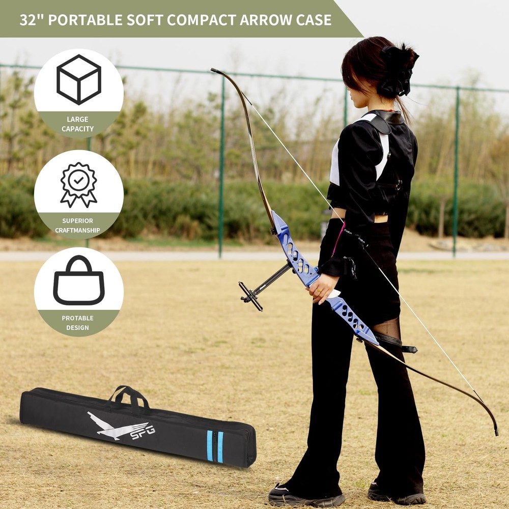 Archery Arrow Case - 33"" Portable Soft Compact Arrow Box, Durable Lightweigh...