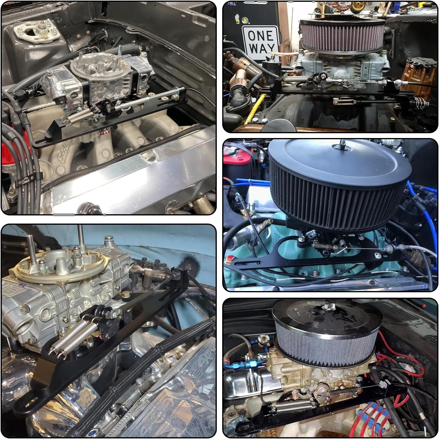 Throttle Cable Carb Bracket Carburetor 350 for Holley Aluminum 4150 4160 Series