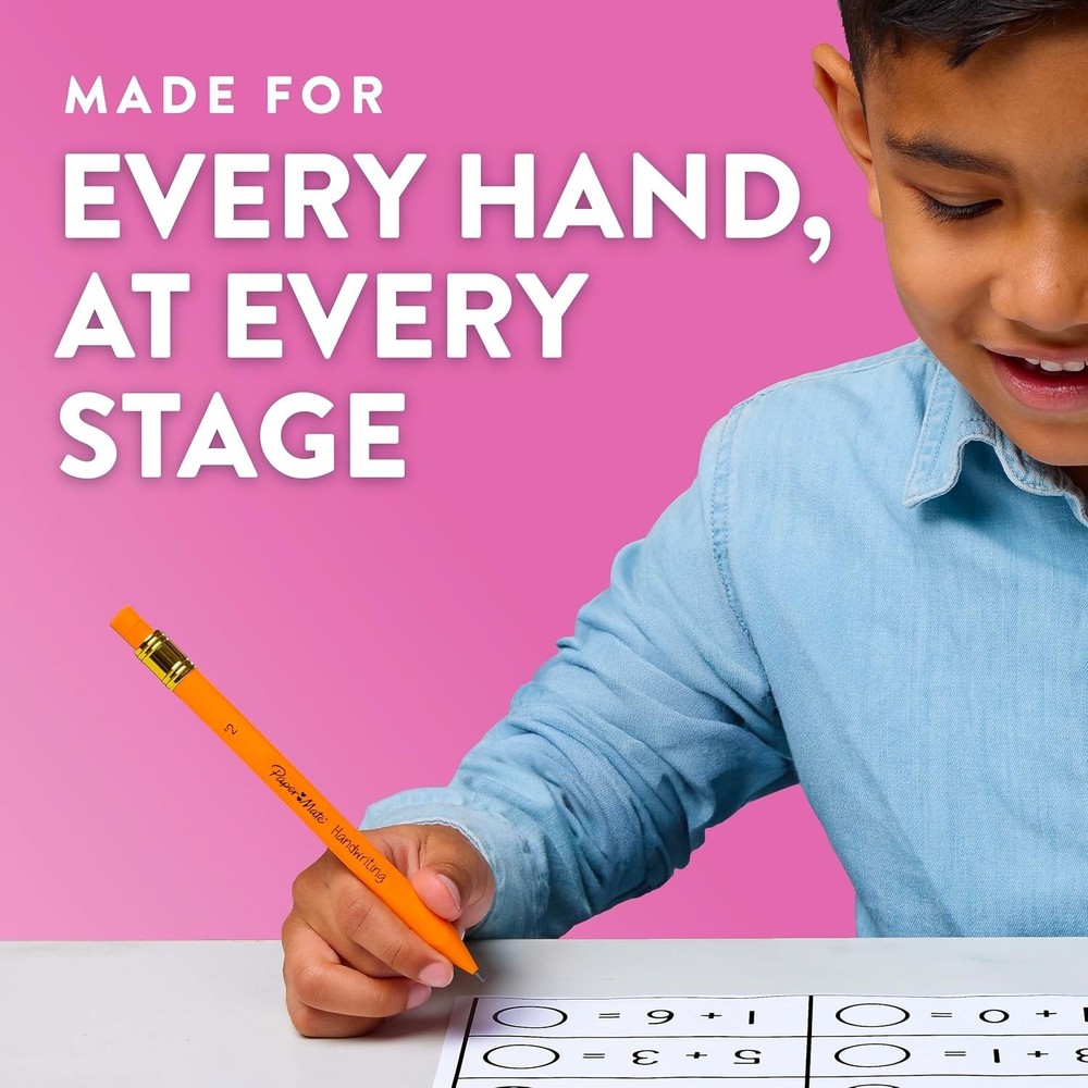 Handwriting Triangular Mechanical Pencil Set with Lead & Eraser Refill