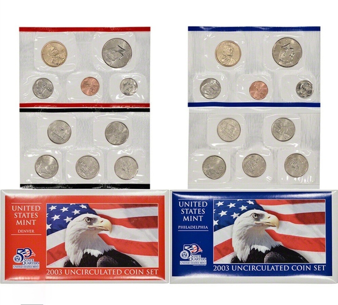 1999 - 2008 Mint Sets - Ten Sets-Complete-1999 through 2008 in OGP Lot 0333