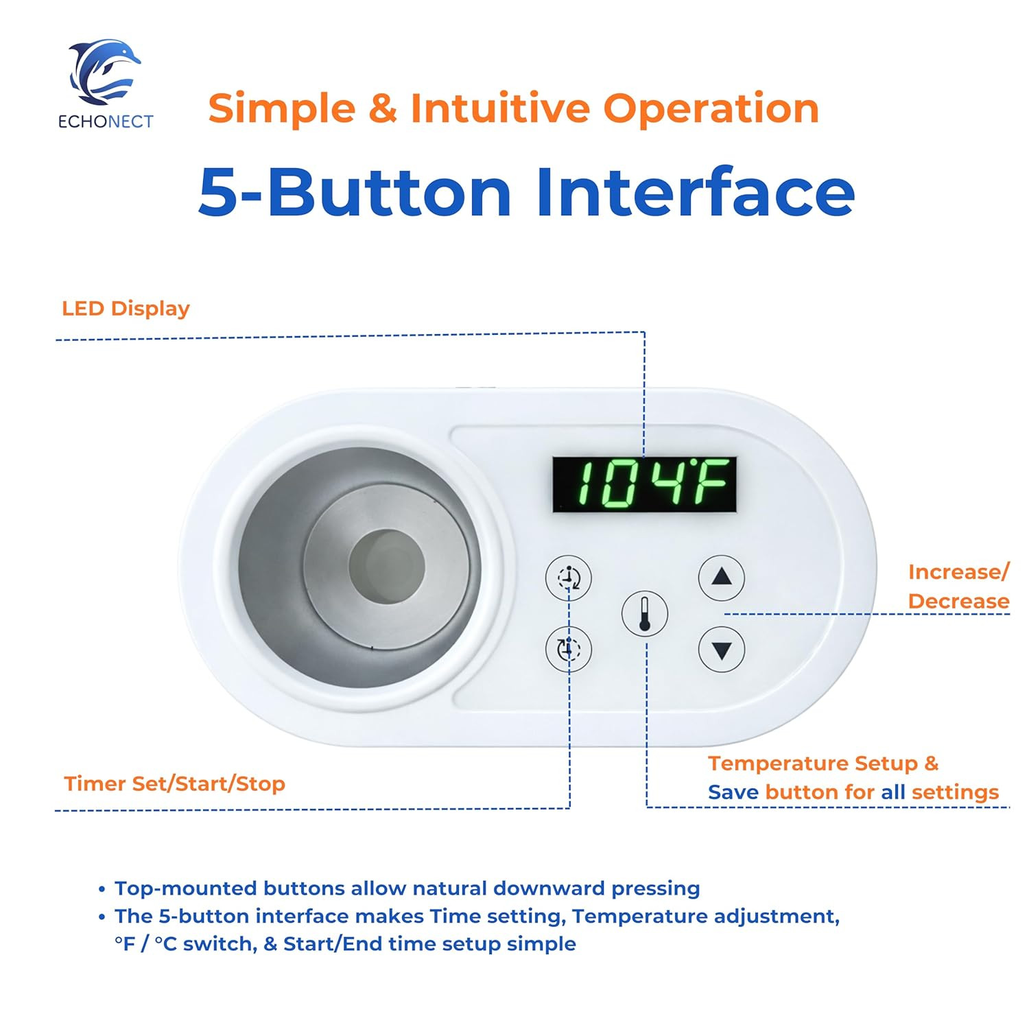Ultrasound Gel Warmer Lite, Digital Temperature Control, Standard Bottle Compati