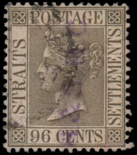 Straits Settlements #57 Used