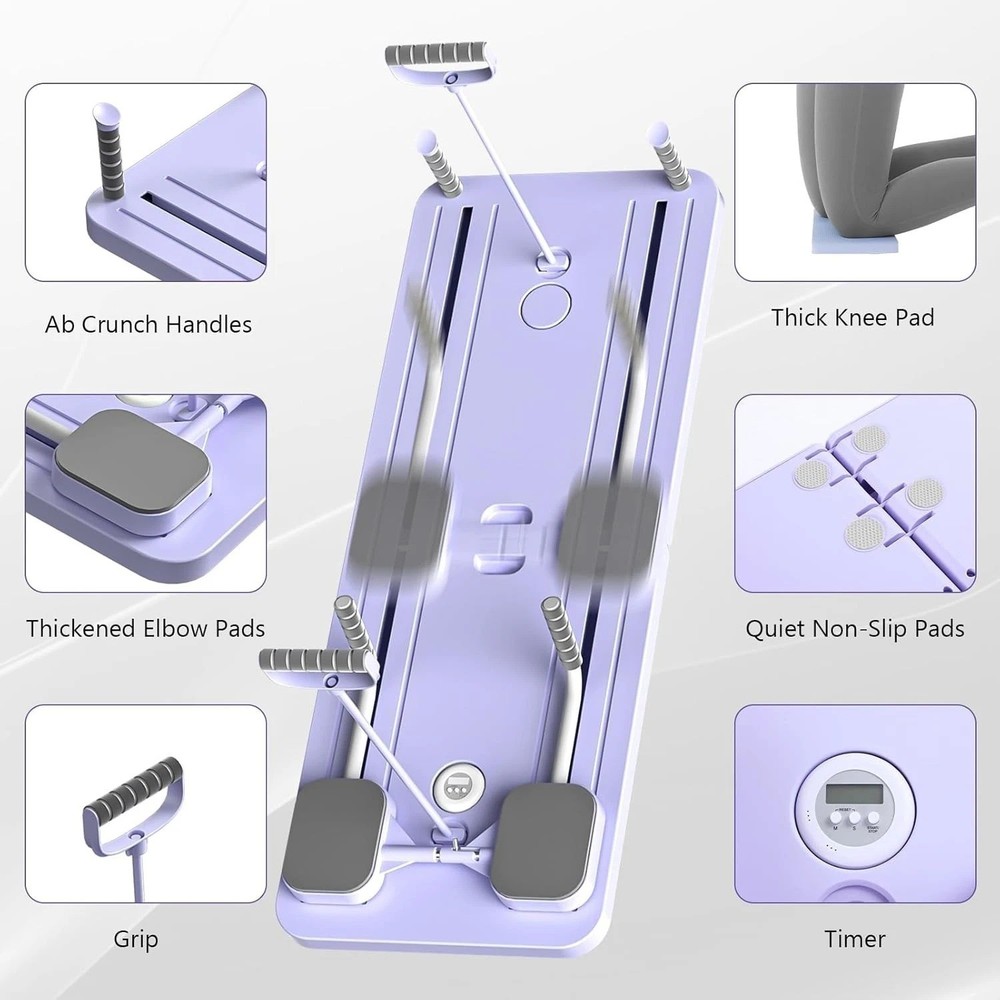 Pilates Multifunctional Ab Core Trainer Abdominal Workout Board Exercise Set