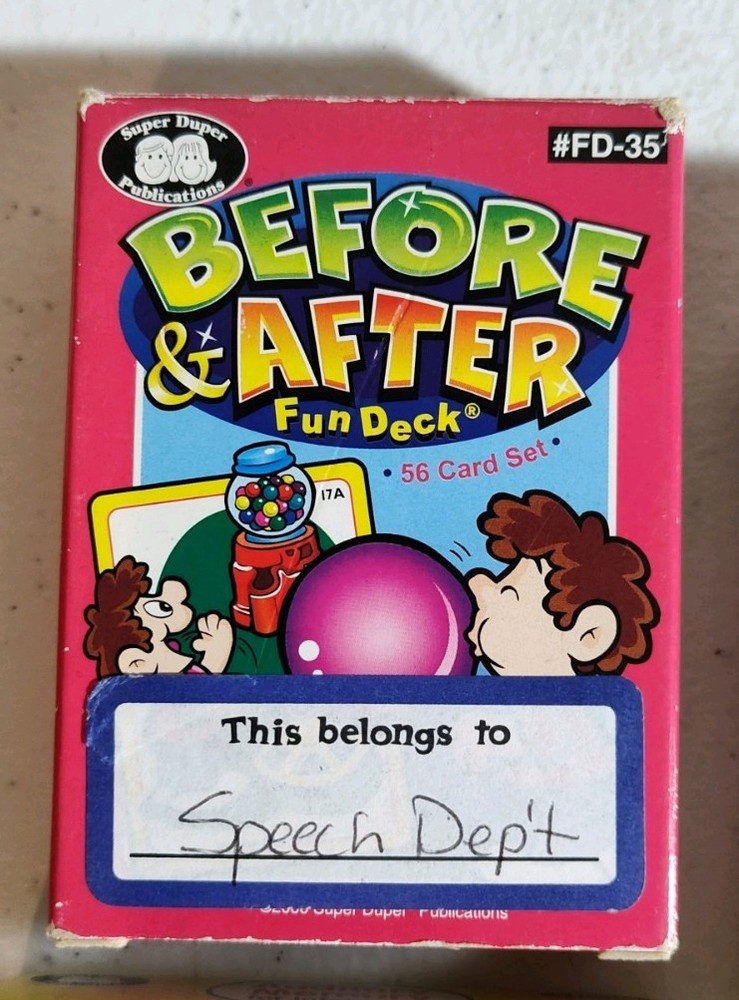 4 Super Duper Publications Fun Decks Speech Language Pathology Therapy Tools Lot