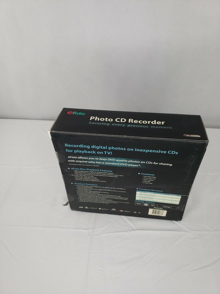 eFoto Photo CD Recorder A12 New