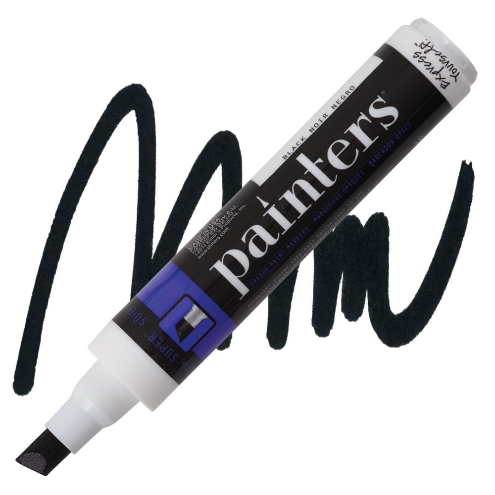 Painters Super Chisel Tip Paint Marker Black New In Pack